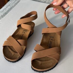Papillio Tan Strappy Sandals